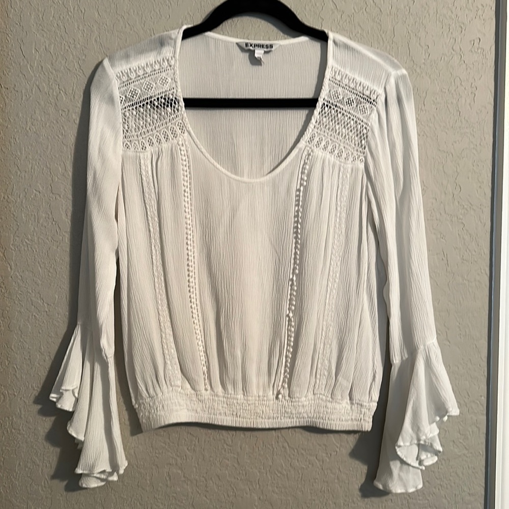 Express Half-Sleeve Boho Peasant Blouse